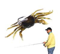Riaisttd Esca artificiale per granchi - Esca morbida realistica con amo appuntito,Buona attrezzatura da pesca che affonda in acqua, design anti-appeso, esche da pesca realistiche per pesci mandarini e
