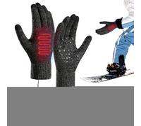 Riaisttd Guanti riscaldati, guanti elettrici a mano, touchscreen Mittens, USB Powered Heating Elements, Soft Fleece Interior, ideale per l'inverno, snowboard, Hiking, Outdoor Commuting