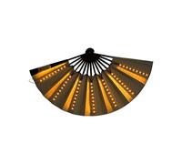 Riaisttd Hand Fan, Light Up Cosplay Prop, Stage Performance Accessory, Illuminated Design, Portable Build, Ideal 25.2 inch for Weddings, Nightclub, Hot Weather Cooling