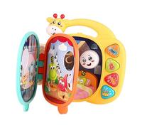 Riaisttd Libri ,Giocattolo educativo con suono e luce,Libro di filastrocche musicali - per ragazzi e ragazze, scuola materna, per casa, viaggi, compleanno e