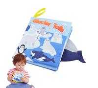 Riaisttd Libro in stoffa increspata, Libro in stoffa morbida - e senti per lo sviluppo iniziale - Giocattoli sensoriali per, attività di educazione precoce e peluche per lo sviluppo, divertenti