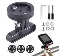 Riaisttd Metal Cycling Computer Mount, Adjustable Aluminum Alloy Bike Computer Holder, Lightweight Sports Camera Rack, Secure Handlebar Mount for GPS Tracker, Outdoor Travel Accessories