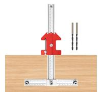 Riaisttd Modello per hardware per mobili, regolabile, multifunzione, staccabile, guida per foratura, legno, strumento per la lavorazione del legno, facciata di cassetti, pulsanti, tiranti, officina