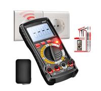 Riaisttd Multimetro Digitale - Set Analizzatore | Apparecchio di Prova Ohm Volt Amper,per Automobile, Circuito, Presa, Applicazioni Elettriche, Domestico, Officina, Garage, Industriale