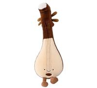 Riaisttd Musical Instrument Plush, Soft Pipa Guitar Violin Doll, Cuddly Stuffed Toy Design,14.96 Inches, for Kids Birthday Gift Living Room Bedroom Home Decoration Nursery Play Use