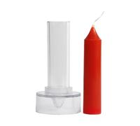 Riaisttd Per Candele, Stampo a Colonna Riutilizzabile per Candele da Tavolo, Materiali per Fai da Te con Facile Rimozione per Natale Halloween Compleanno Festività Principianti, Decorazioni Per Casa