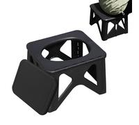 Riaisttd Portable Toilet, Foldable Travel Commode, Camping Stool Seat, Black, Green, Compact Outdoor Bench, Quick-Setup Design, for Hiking, Road Trips, Rv, Beach, Tent, Car Travel