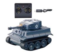 Riaisttd Rc Tank, Educational Mini Battle Vehicle Toy, Interactive Stem Learning Remote Control Tank for Boys, Girls, Indoor Playroom, Bedroom, Living Room, and Fun Activities 2.68x1.57x1.54 inch