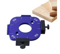 Riaisttd Router Corner Radius Template, Alluminio Lega Angolo Template, Wooden Board Arc Cutting Tool, Angolo Radius Positioning Jig, Modello Router, Angolo Cutting Guida