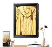 Riaisttd Shadow Box Frame | Cornice protettiva in legno per laurea - per cappello e abito - per casa, soggiorno, camera da , ufficio, parete, vacanze, feste, celebrazioni