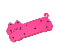 Riaisttd Silicone Pencil Case, Cat Pouch, Stationery Organizer, Soft Zipper 8.66x1.97x3.74 inches, Flexible Lightweight Design, School Desk Storage for Kids Teens Student or Dorm Use