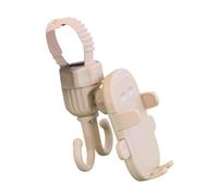 Riaisttd Stroller Phone Holder, Multifunzionale 2 in 1 Stand Bag Hook, Secure Smartphone Cradle, 15,5 x 8,5 cm, Convenient Stroller and Grocery Cart Accessory for Hands Use