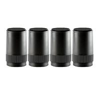 Rialzi autoadesivi for mobili resistenti Risers, aggiungono 55 mm di altezza a letti, divani e armadi, set da 4(Black)