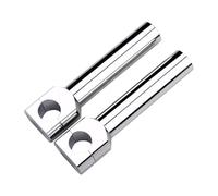 Rialzi Compatibile Con Universale Cromo 1'' 25MM Moto Manubrio Bar Risers Bars Mount Clamp Adattatore