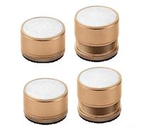 Rialzi configurabili per mobili, confezione da 4 pezzi, da 27 a 40 mm, in metallo e silicone, per migliorare l'altezza, estensori per gambe del letto, tavolo, con base di riduzione del rumore, per