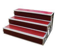 Rialzi corali portatili, 2/3 livelli mobili robusti gradini a gradini, gradini per canto del coro per aule chiese, supporto per scale per leggio fotografico di gruppo, facile da montare, a 3 livelli