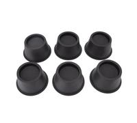 Rialzi for mobili da 6 pezzi for in plastica rotondi for divano letto Nero 2,8 pollici