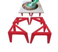 Rialzi in tela - Supporto triangolare in ABS 10x5x5 cm, elevatori per tavole artistiche da 4 pezzi | per studenti, artisti, le aule, domestici, le mostre di pittura, l'appre