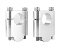 Rialzi Manubrio Compatibile Con CRF70F 2004-2016 Per CRF80F 1973-2013 Per CRF125F 2014-2025 Per CRF150F 2003-2015 Moto 22mm 7/8 "Riser Montaggio Manubrio(Silver,40mm)