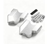 Rialzi Manubrio Morsetto Clip Di Sollevamento Adattatore Estensione Staffa Per Ducati Desert X 2022-2026 Rialzo Altezza Morsetto Manubrio Riser(Argento)