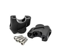 Rialzi Manubrio Per CB 500 X Per CB500X 2020 Riser Manubrio Alluminio Altezza Adattatore Spostamento Verso L'alto All'indietro Morsetto Morsetto Rialzo Manubrio(Black)