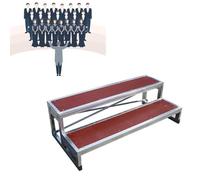 Rialzi per coro, regolabili, portatili, a 1/2/3 ripiani, resistenti e antiscivolo, per scuole e chiese, 128 x 60 x 40 cm