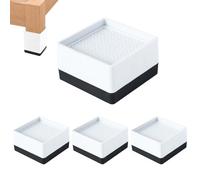 Rialzi Per Divano,Set di 4 Piedini Quadrati Elevatori per Mobili,Rialzi Sollevatori Per Letto | Per Casa, Appartamento, Casale, Zona Notte, Cucina, Soggiorno, Lavanderia, Studio, Casa E Appartamento