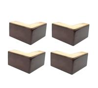 Rialzi per letto in legno per divano e mobili, set di 4 gambe di ricambio, altezza 8 cm, piedini in legno resistente, perfetti per cassettiere e tavoli
