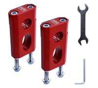 Rialzi per manubrio, 7/8" 22 mm, per moto da cross 50 70 125 cc XR/CRF Dirt Pit Bike (rosso)