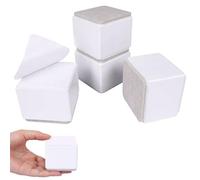 Rialzi per Mobili Alti in Acciaio, Rialzi per Mobili, Alzate per Divano, Autoadesive Alzata per Letto, Diametro 8cm, Set da 4, Supporta 500kg, per Divano, Tavolo, Altezza di Sollevamento di 5cm