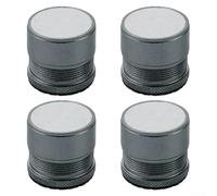 Rialzi per mobili e letto, antiscivolo, regolabili in altezza, 2,7-4 cm, in lega di alluminio, per sedie, divani, tavoli, armadi, riduzione del rumore (grigio)
