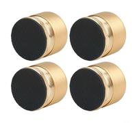 Rialzi per mobili e letto, antiscivolo, regolabili in altezza, 2,7-4 cm, in lega di alluminio, per sedie, divani, tavoli, armadi, riduzione del rumore (oro)