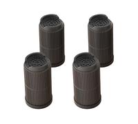 Rialzi per mobili, impilabili per letto, aumentano l'altezza di 6,6/5,1/7,1/9,5 cm, antiscivolo e regolabili, per divano, tavolo, scrivania, sedia e gambe del letto, nero, 9,5 cm