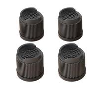 Rialzi per mobili, impilabili per letto, aumentano l'altezza di 6,6/5,1/7,1/9,5 cm, antiscivolo, regolabili, per mobili, divani, tavoli, sedie e gambe del letto, nero, 5,1 cm