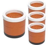 Rialzi per Mobili Rotondi, Rialzi per Letti Pesanti Rialzi per Letti Regolabili per Telai di Letti Cuscinetti D'urto per Lavatrici(2 SEC-M-BR)