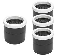 Rialzi per Mobili Rotondi, Rialzi per Letti Pesanti Rialzi per Letti Regolabili per Telai di Letti Cuscinetti D'urto per Lavatrici(2 SEC-M-BK)