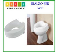 Rialzo alzata wc water per anziani disabili ausili da bagno 10 cm bianco
