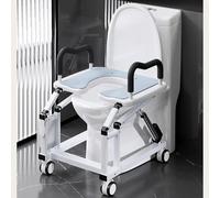 Rialzo automatico per sedia WC con braccioli antiscivolo e ruote a 360°, design elettrico mobile, angolo di sollevamento ergonomico di 29°, ideale per la cura degli anziani