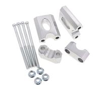Rialzo er Manubrio Moto 1 set di adattatori per montaggio riser per manubrio in lega di alluminio argento da 7/8" e 22 mm, adatti per Dirt Pit Bike ATV da 110 cc e 125 cc