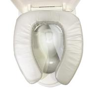 Rialzo ergonomico per WC, sedile di sollevamento portatile, dimensioni standard per un supporto confortevole, struttura imbottita impermeabile, aiuto per la sicurezza del bagno per anziani, ideale per