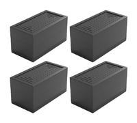 Rialzo for mobili, rialzi for tavoli in plastica, rialzi for divani quadrati, supporto fino a 500 kg, gambe di supporto resistenti, for sgabelli da letto, divani, 4 pezzi (18 x 9 x 5 cm)(18 x 9 x 9.5c