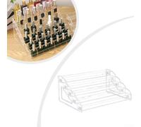 Rialzo in acrilico a 4 ripiani con struttura robusta per profumi, trucchi, dessert e statuette, design multistrato per migliorare la visibilità e la presentazione del prodotto (cinque)