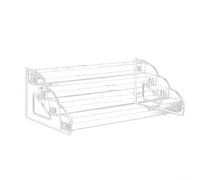 Rialzo in acrilico a 4 ripiani con struttura robusta per profumi, trucchi, dessert e statuette, design multistrato per migliorare la visibilità del prodotto e la presentazione (quattro)