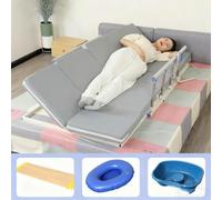 Rialzo Manuale Ed Elettrico con Rete A Doghe per Anziani con Materasso,Letto Da Assistenza Regolabile Elettricamente,Rialzo per Letto In Altezza con Guardrail,Quad function enlarge latex