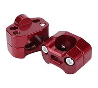 Rialzo Manubrio 8mm - Set di Morsetti in Lega di Alluminio per Motociclette, Rosso