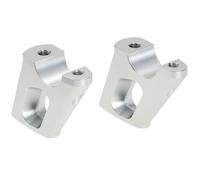 Rialzo manubrio con offset 25 mm di altezza, 23 mm posteriore, argento per BM...