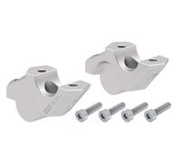 Rialzo manubrio con offset 30 mm di altezza, 25 mm posteriore, argento per BM...