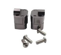 Rialzo manubrio Morsetti per manubrio da 22 mm e 28 per moto fuoristrada, adattatore per riser 7/8" 1-1/8(Gray)