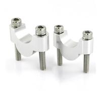 Rialzo Manubrio Moto Per BMW Per R1200R F800S F800ST R1150R G310R G310GS R1150R Riser Manubrio 22mm 7/8 "Riser Montaggio Grasso(Silver 20mm)