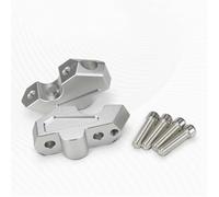Rialzo Manubrio Per Moto Per BMW F800GS F 800 GS 2023 2024 2025, Adattatore Di Prolunga Per Morsetto Di Tubo Offset, Raccordo Regolatore. Staffa Estensione Dell'Altezza Manubrio(Argento)